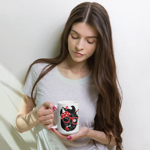 Sexy Hackers Cat Logo Coffee Mug