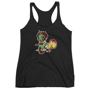SHTV Green Orc Women's Racer-back Tank-top