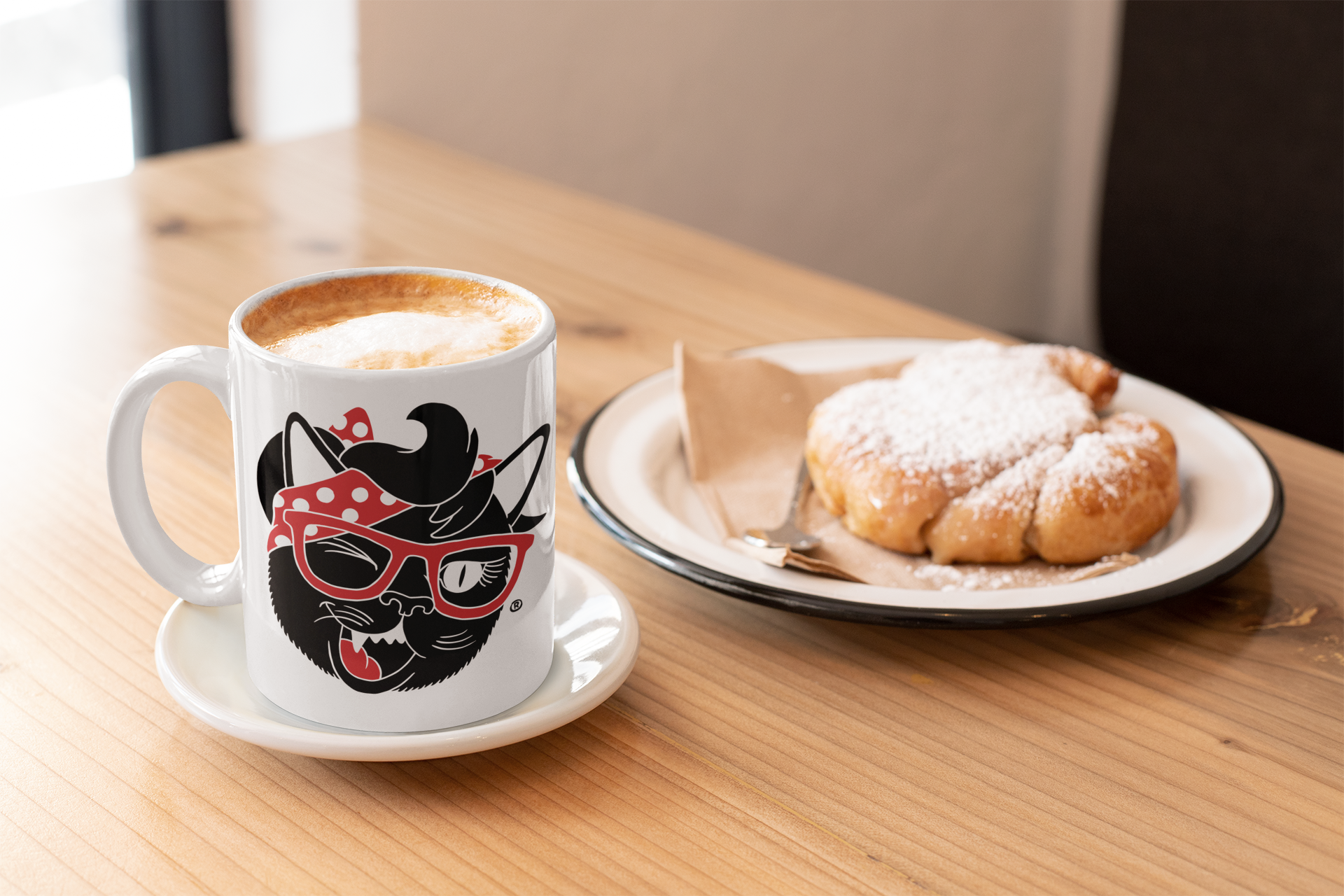 Sexy Hackers Cat Logo Coffee Mug