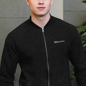 Sexy Hackers Letter Logo Embroidered Bomber Jacket