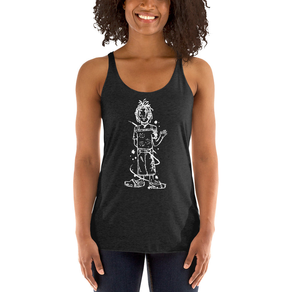 Hello World Women's Racer-back Tank-top