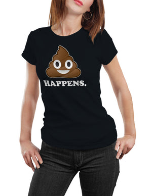 Sh*t Happens Emoji Unisex T-Shirt by Sexy Hackers