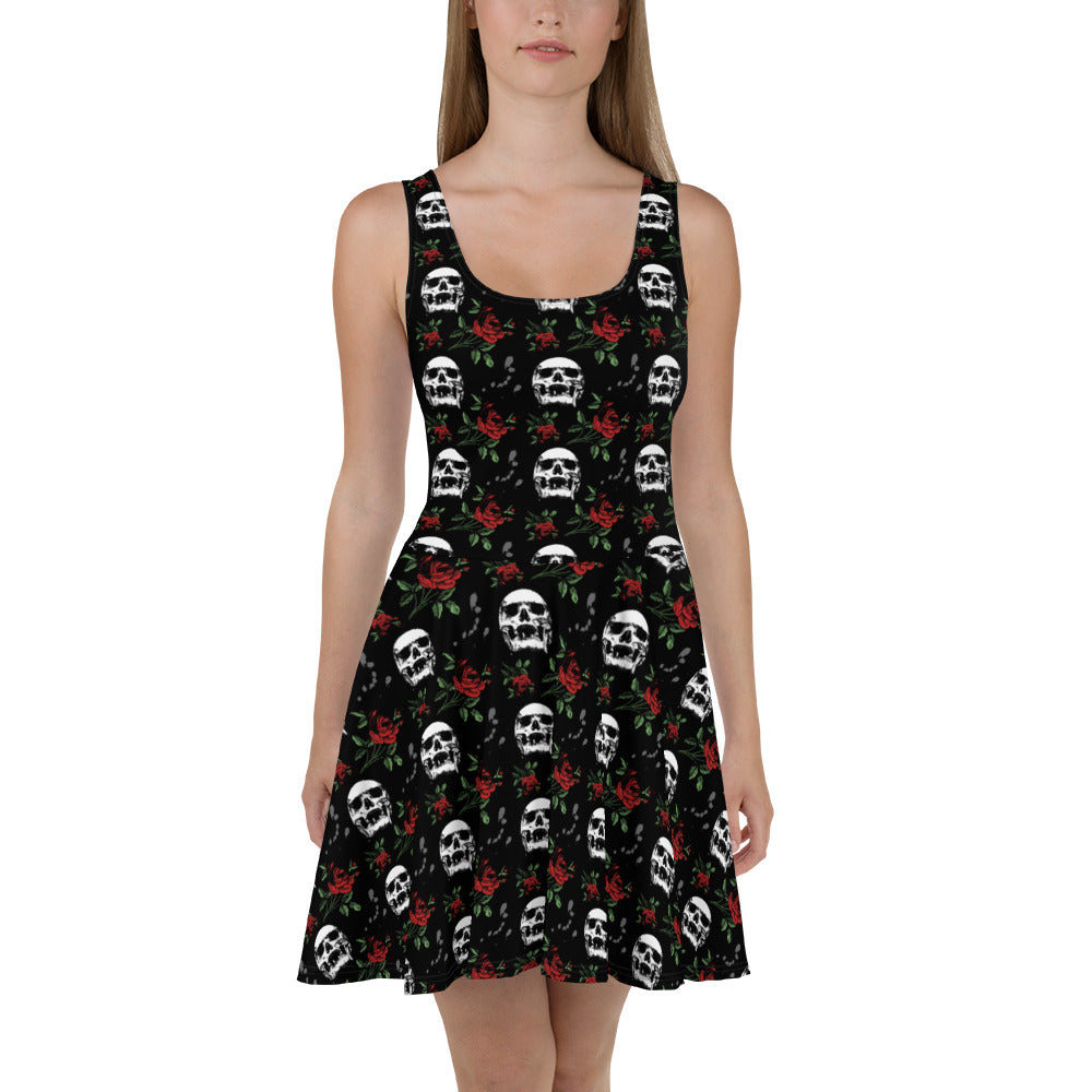 Skulls N' Roses Skater Dress