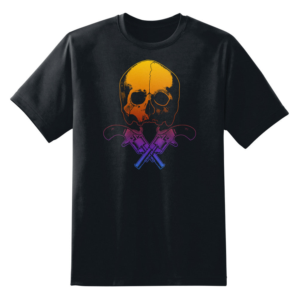 Skull and Crossed Guns Unisex T-Shirt