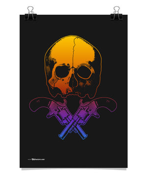 Poster - Skull & Crossed Guns  - 1