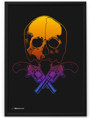 Poster - Skull & Crossed Guns  - 2