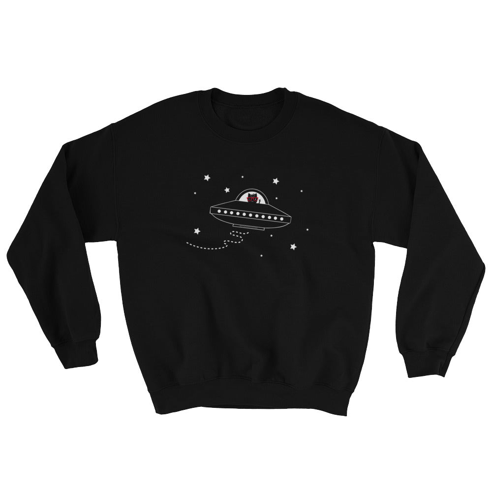 Space Ship Kitty Unisex Sweatshirts