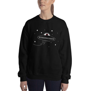 Space Ship Kitty Unisex Sweatshirts