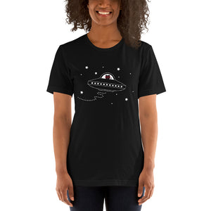 Space Ship Kitty Unisex T-shirt