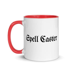 Spell Caster Coffee White Ceramic Mug with Color Inside