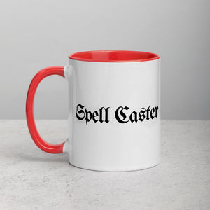 Spell Caster Coffee White Ceramic Mug with Color Inside