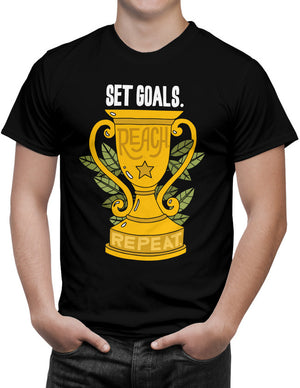 Shirt - Set goals. Reach. Repeat.  - 3