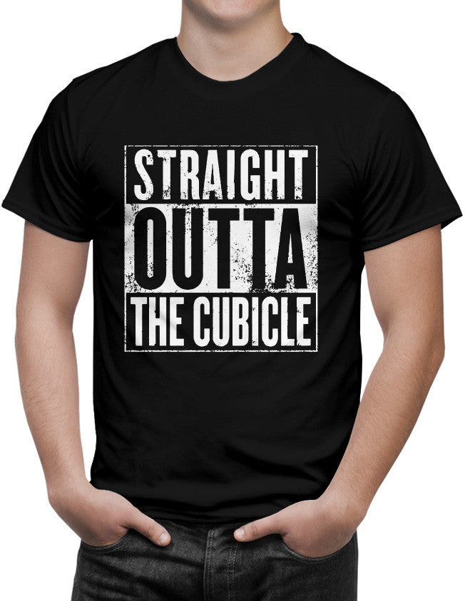 Shirt - Official Straight Outta The Cubical Shirt For NWA Members Living Outside of Compton California  - 3