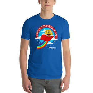Turn-To-Page Fun Unisex Royal Blue T-shirt