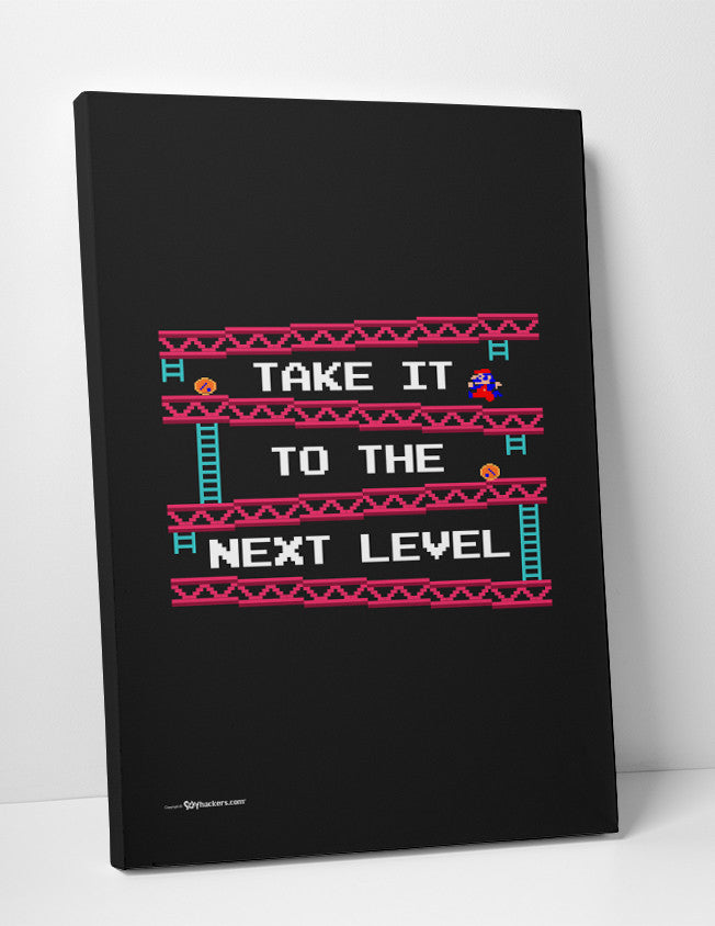 Take It To The Next Level Donkey Kong Canvas