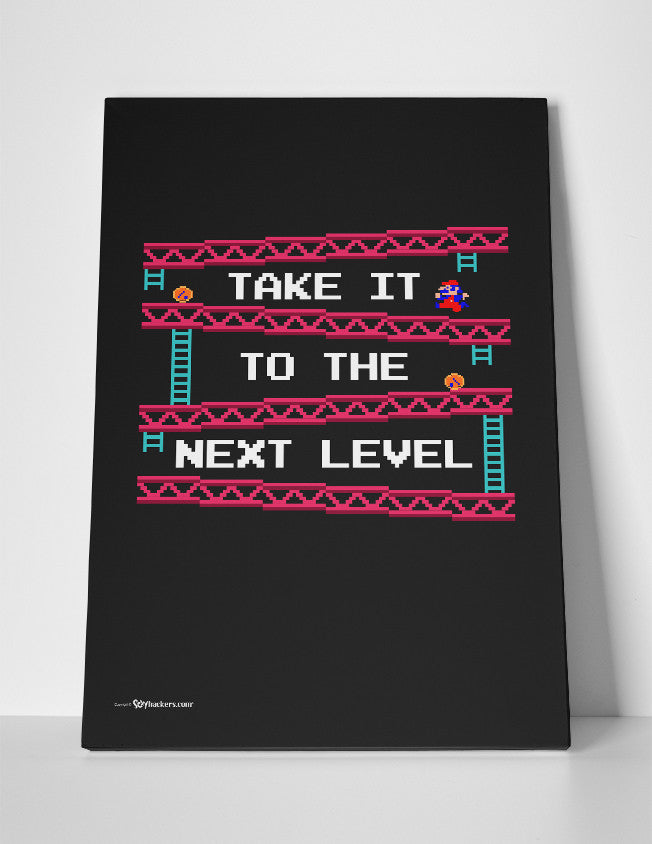Take It To The Next Level Donkey Kong Canvas