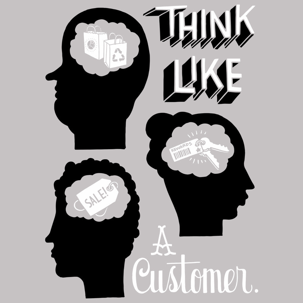 Think Like A Customer Unisex T-Shirt