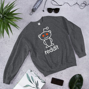 The Ultimate Reading Robot Logo Gray Heather Unisex Sweatshirts