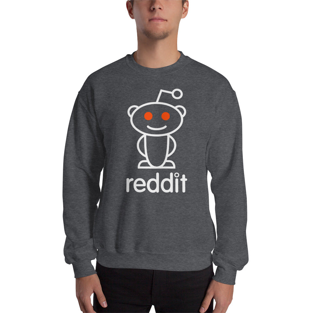 The Ultimate Reading Robot Logo Gray Heather Unisex Sweatshirts