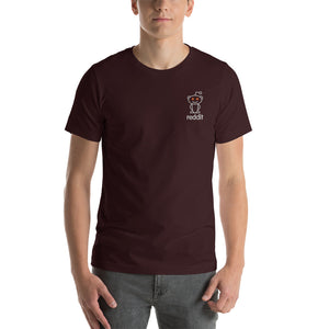 Embroidery Reading Robot Robot Logo T-Shirt