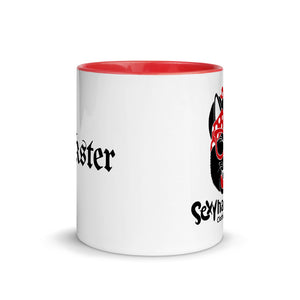 Trickster White Ceramic Mug with Color Inside