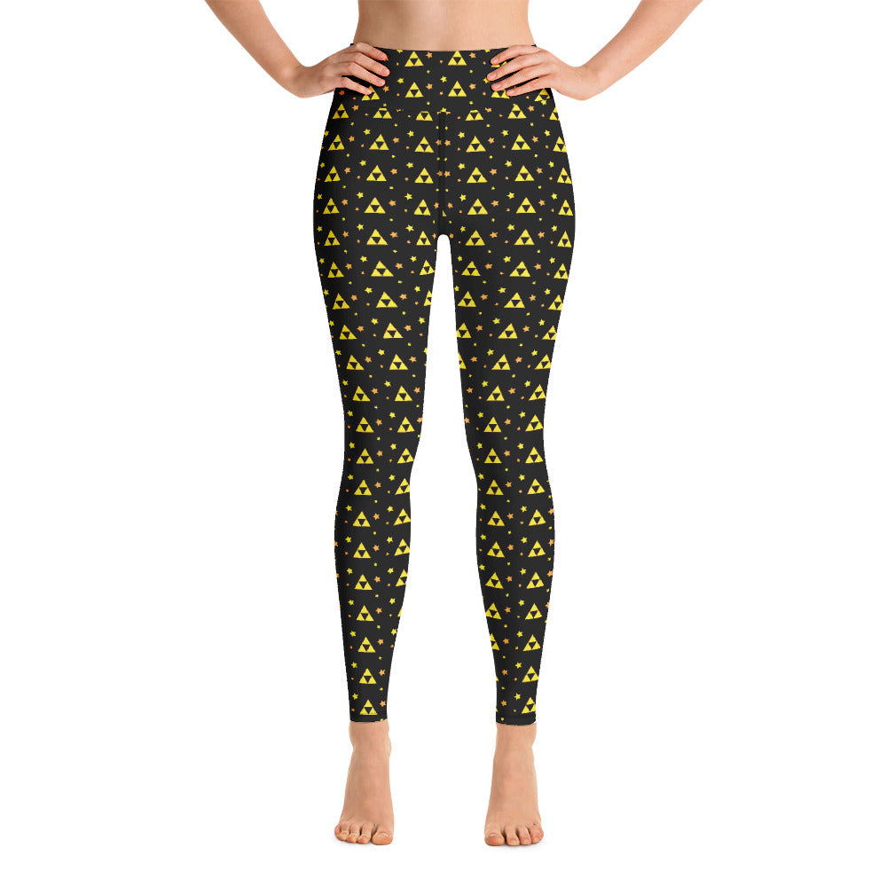 Triforce Patterned  Yoga Leggings