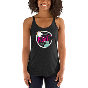 Unicorns Vs Narwalls Women's Racer-back Tank-top