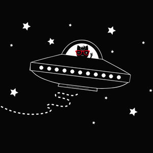 Space Ship Kitty Unisex Sweatshirts