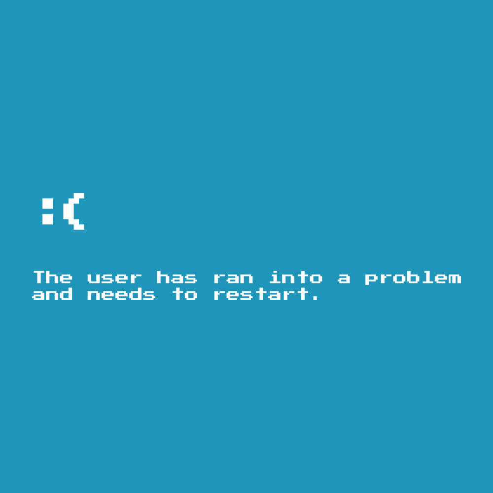 Blue Screen of Death Unisex T-shirt