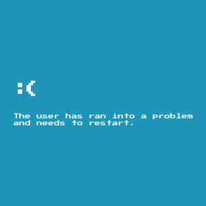 Blue Screen of Death Unisex T-shirt