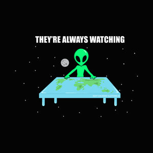 Flat Earth Alien Women's Scoopneck T-shirt