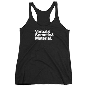 Verbal Somatic Material Women's Racer-back Tank-top