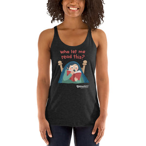 Who Let Me Read This Women's Racer-back Tank-top