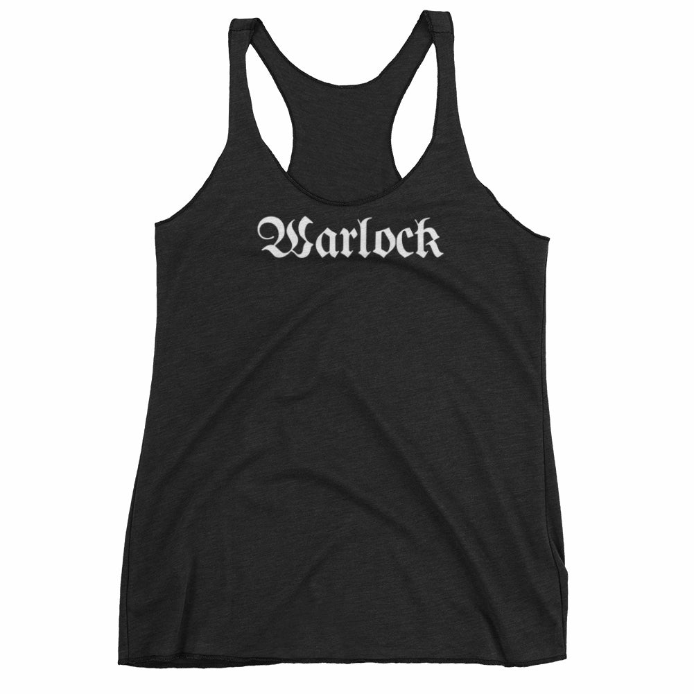 Warlock Fantasy RPG Class Title Racerback Tank-Top