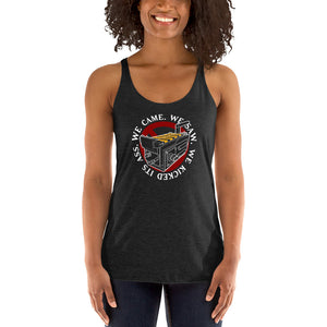 We Came We Saw We Kicked Its Women's Racer-back Tank-top