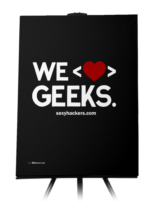 We Heart Geeks Canvas