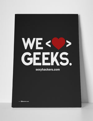 We Heart Geeks Canvas