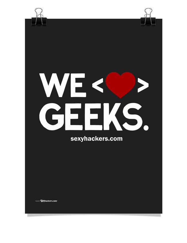 We Heart Geeks Poster