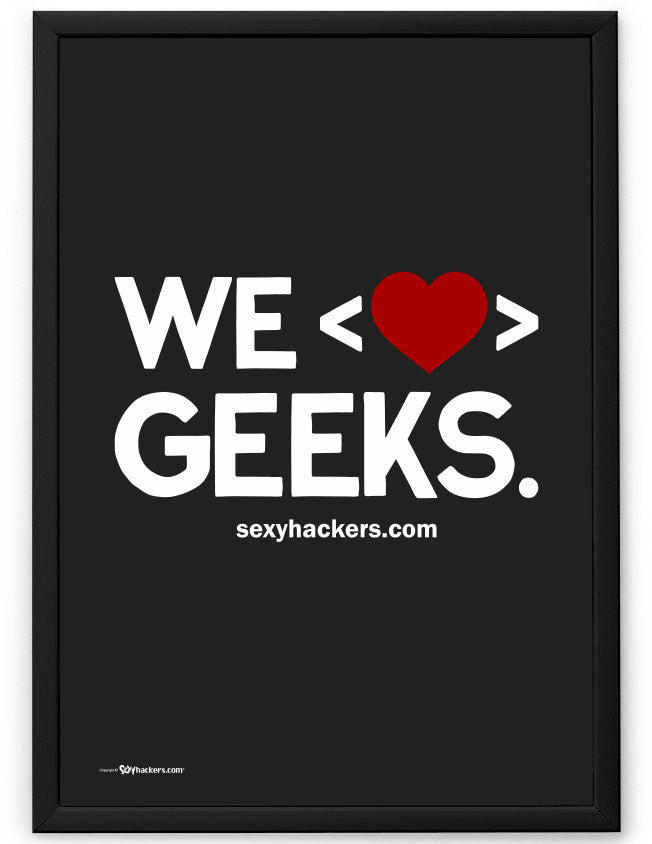 We Heart Geeks Poster