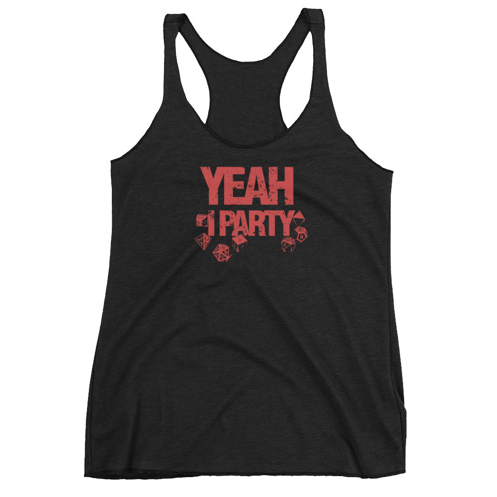 Yeah I Party Women's Racer-back Tank-top