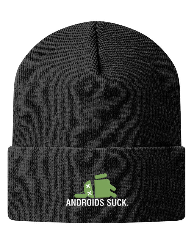 Knit Beanie - Androids Suck 