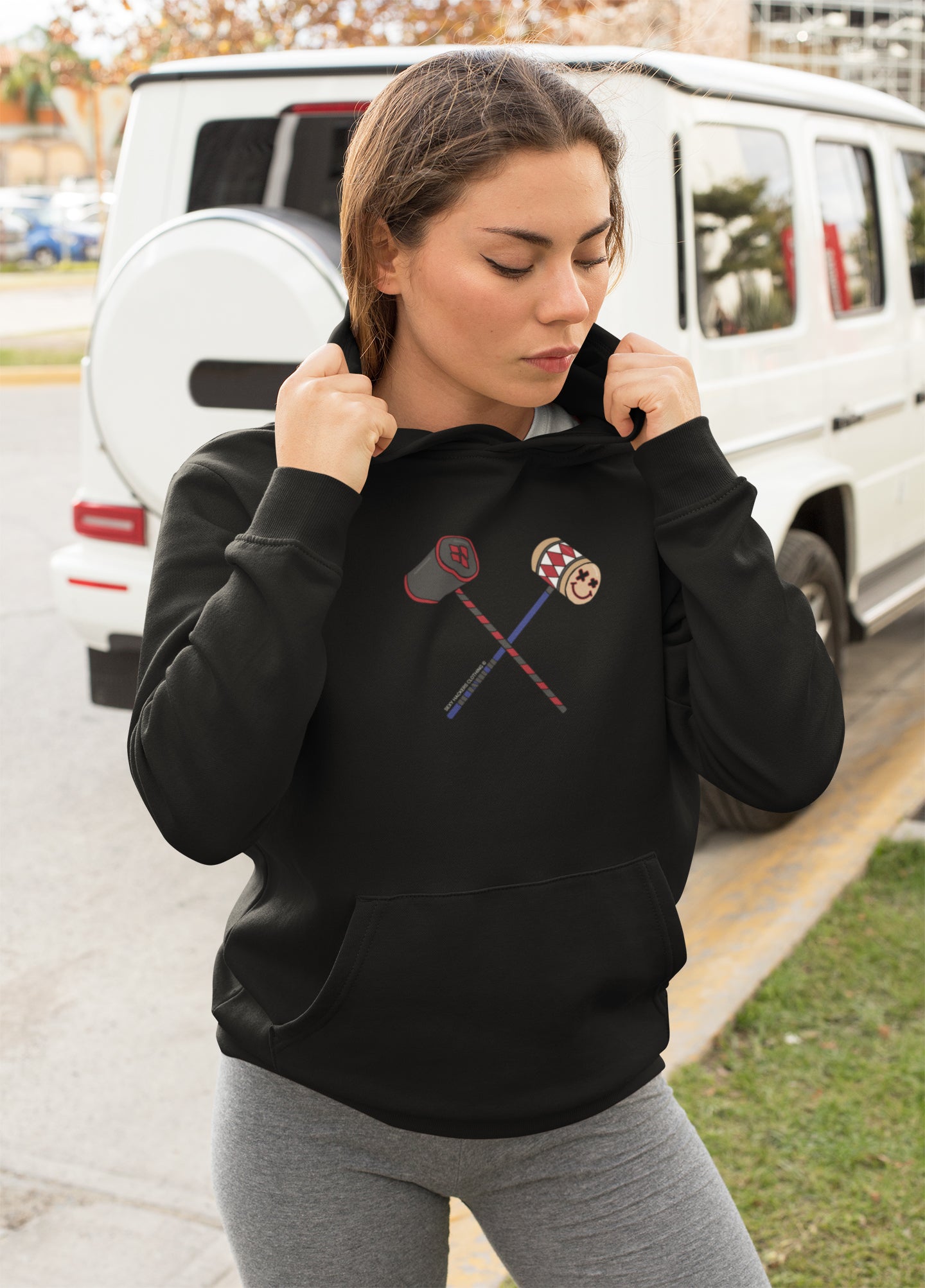 Harley Quinn Mallets Unisex Hoodies