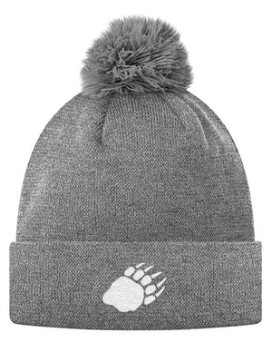 Pom Pom Knit Cap - Bear Paw  - 2