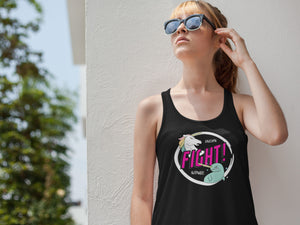 Unicorns Vs Narwalls Women's Racer-back Tank-top