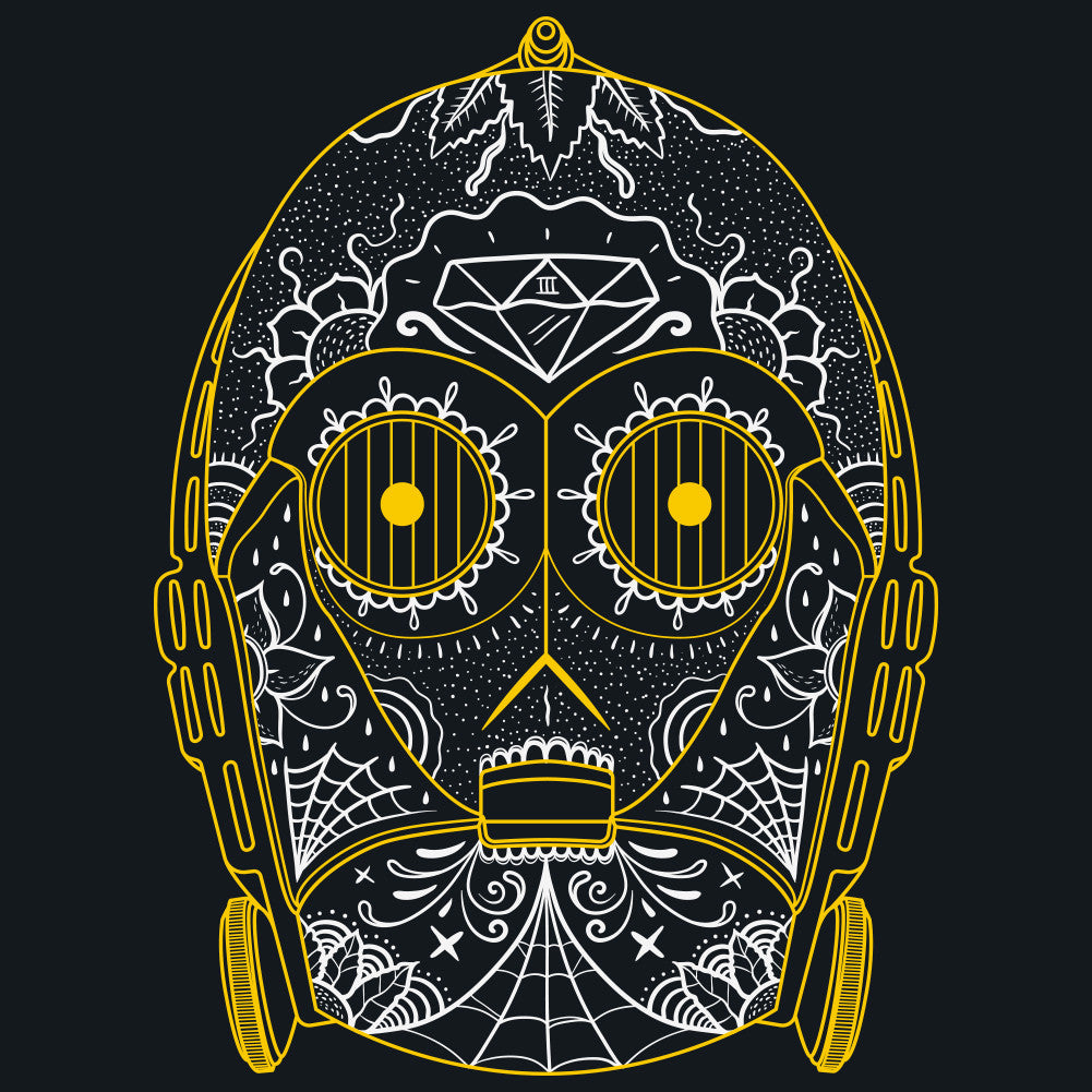 C-3PO Sugar Skull Unisex T-Shirt