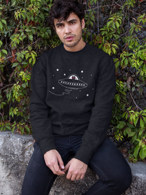 Space Ship Kitty Unisex Sweatshirts