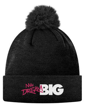 Pom Pom Knit Cap - Dream Big 