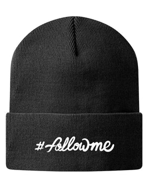 Knit Beanie - #followme 