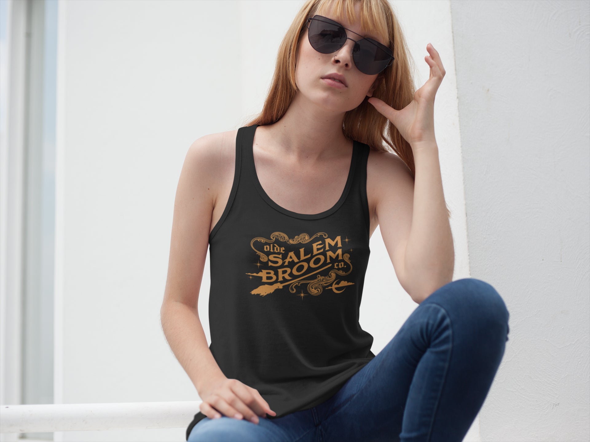 Salem Broom Co. Women's Racer-back Tank-top