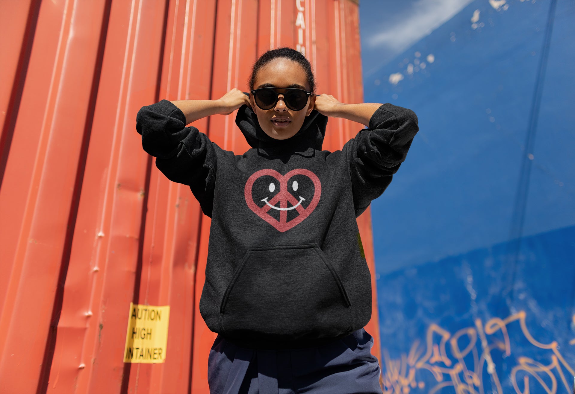 Love, Peace, & Happiness Unisex Hoodies